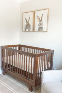 Nursery with rabbit decor