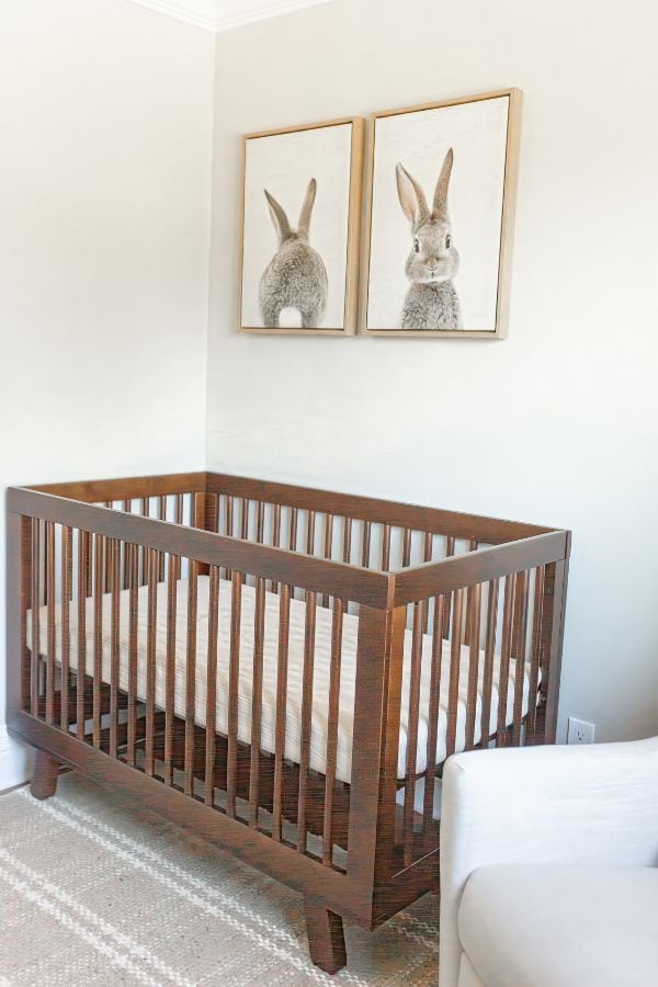 Nursery with rabbit decor