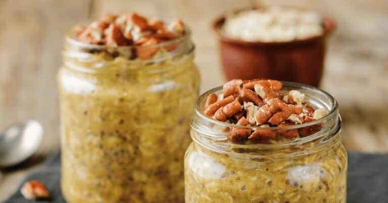 pumpkin spice oats breastfeeding snack